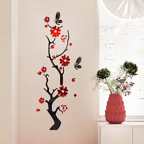 

Декоративные наклейки на стены - 3D наклейки / Зеркальные стикеры Цветочные мотивы / ботанический / 3D Спальня / Офис
