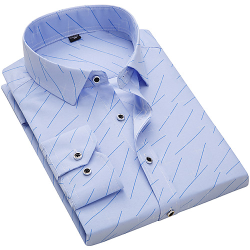 

Men's Basic Slim Shirt - Galaxy Ruffle White