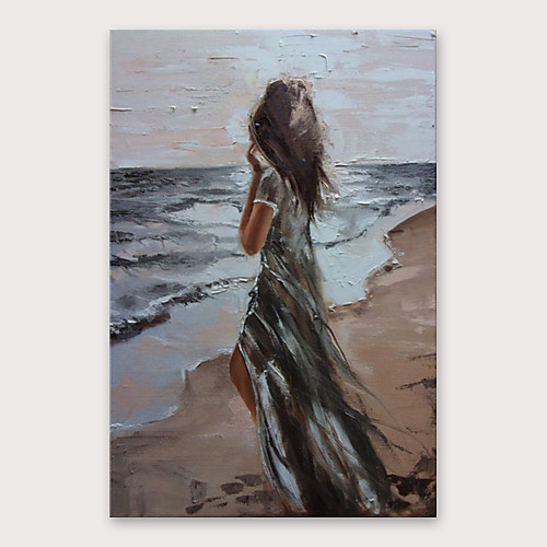 

Hang-роспись маслом Ручная роспись - Абстракция Modern Включите внутренний каркас