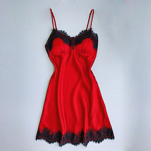 

Women's Backless / Cut Out / Mesh Suits Nightwear Jacquard / Solid Colored Black White Purple S M L
