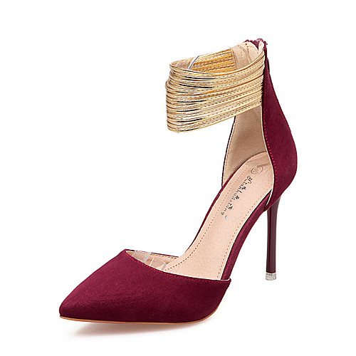 

Жен. Полиуретан Весна Обувь на каблуках На шпильке Пурпурный / Зеленый / Винный