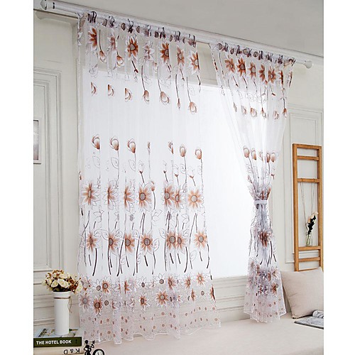 

Современный 1 панель Прозрачный Спальня Curtains