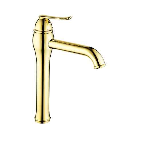 

Ванная раковина кран - Широко распространенный Золотой / Золотая роза Другое Одной ручкой одно отверстиеBath Taps