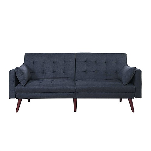 

современный диван-кровать середины века в темно-синем черном белье