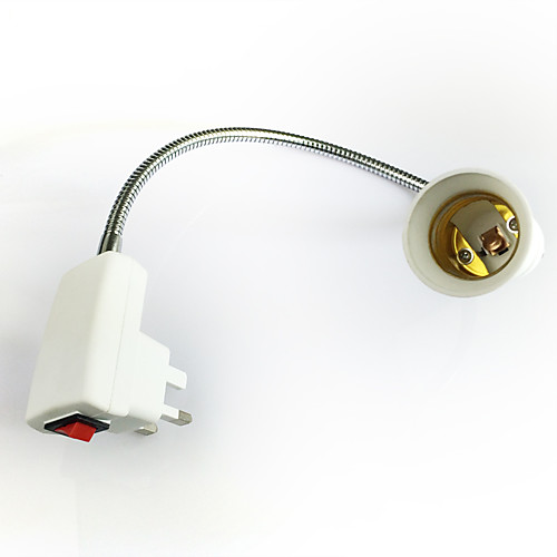 

1шт Великобр. стандарт к E27 E14 100-240 V Конвертер пластик Разъем для лампочки