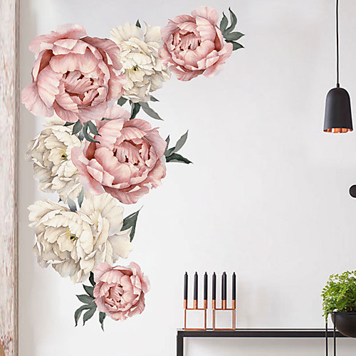 

наклейки на красивые цветы на стенах - плоские наклейки на стену для транспортировки / кабинет / ландшафтный кабинет / столовая / кухня