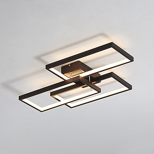 

52 Вт современный стиль три рамки сочетание светодиодный потолочный светильник скрытого монтажа гостиная спальня столовая лампа
