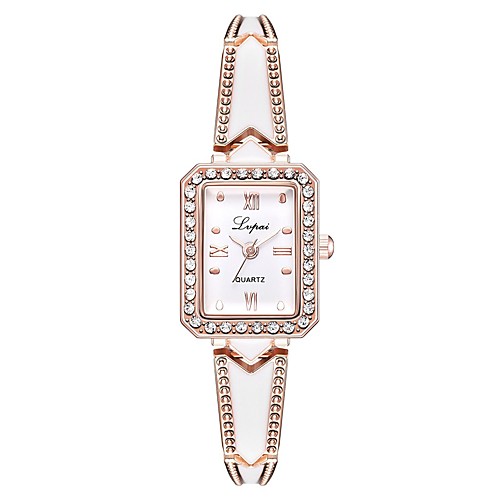 

Women's Bracelet Watch Cubic Zirconia Casual Elegant Silver Gold Alloy Chinese Quartz Gold Silver Casual Watch Imitation Diamond 1 pc Analog One Year Battery Life
