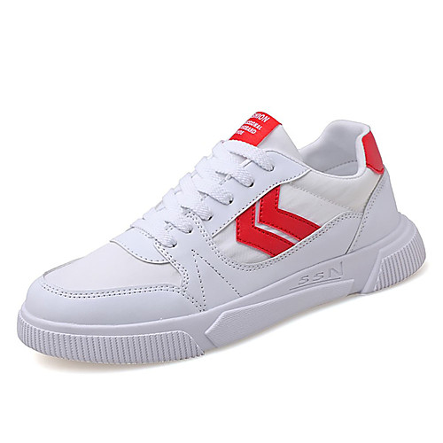 

Муж. Комфортная обувь Сетка Лето На каждый день Кеды Дышащий Черно-белый / Розовый и белый / Белый / синий