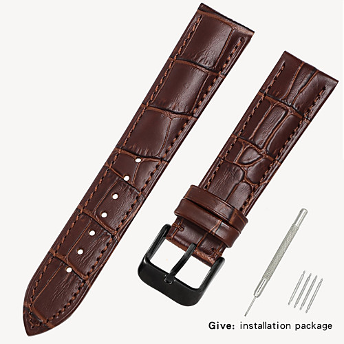 

Кожаный ремешок мужские кожаные часы с аксессуарами для браслетов. Заменитель дам Dw Pangang Longines Cassi Europe и США King 16/18/19 / 20mm