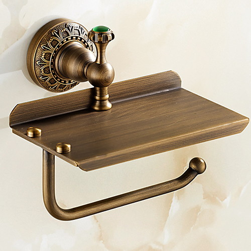 

держатель для туалетной бумаги держатель для ванной комнаты антикварная латунная настенная подставка для телефона