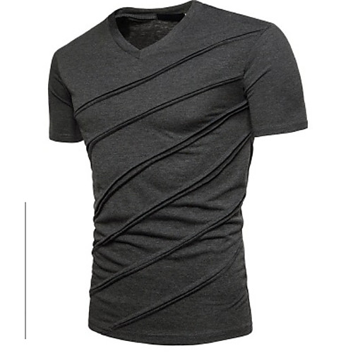 

Men's T-shirt - Solid Colored V Neck Black