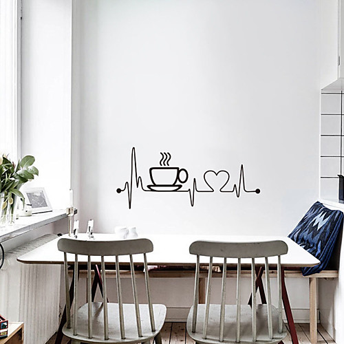 

Creative Coffee Cup Wall Stickers - Plane Wall Stickers Transportation / Landscape Study Room / Office / Dining Room / Kitchen