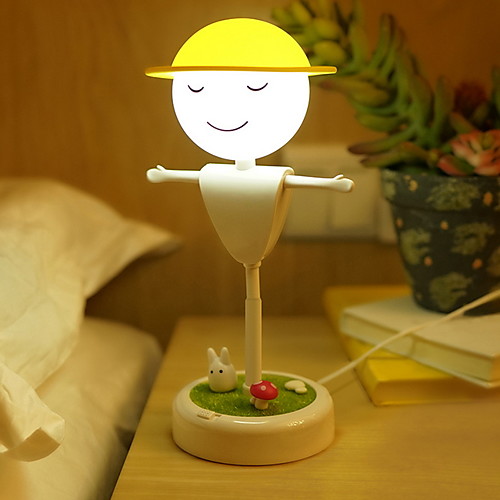 

1шт LED Night Light / Умный ночной свет Желтый USB Творчество <=36 V