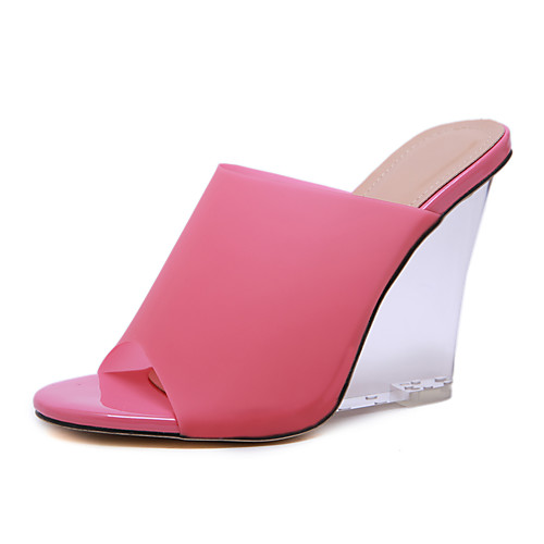 

Жен. ПВХ Весна лето Сандалии Каблук с хрустальной отделкой Пурпурный / Светло-желтый / Свадьба / Для вечеринки / ужина