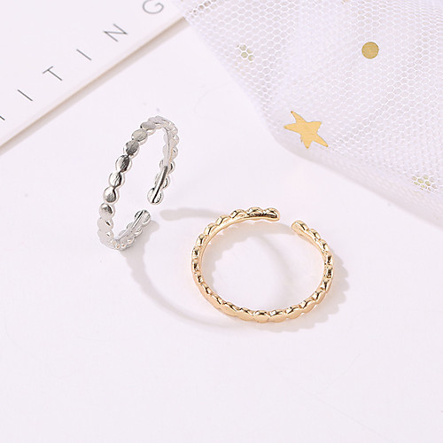 

Women's Ring 1pc Gold Silver Alloy Elegant Holiday European Festival Jewelry