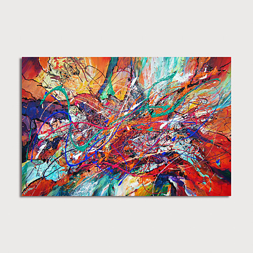 

Oil Painting Hand Painted - Abstract Modern Stretched Canvas