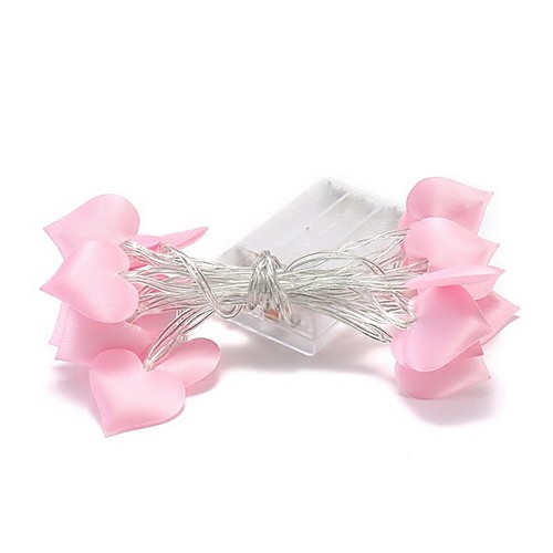 

2m String Lights 10 LEDs 1 set Pink Christmas Wedding Decoration AA Batteries Powered