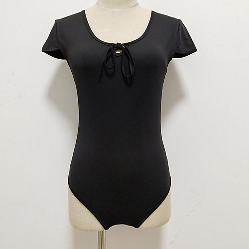 

Жен. Bodysuit Обтягивающие Однотонный Черный M