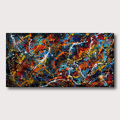 

Oil Painting Hand Painted - Abstract Abstract Landscape Comtemporary Modern Stretched Canvas