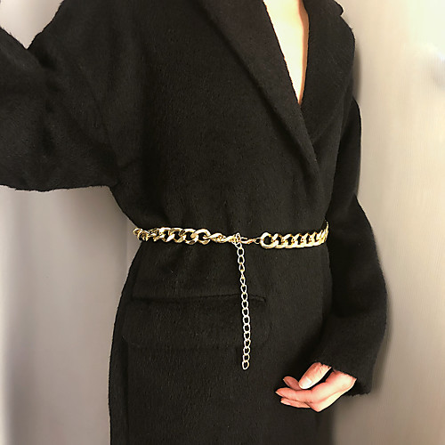 

Монета Цепь Тела / Belly Chain Кожа Простой, европейский, Повседневный / Sporty, Мода Жен. Золотой / Серебряный Украшения для тела Назначение