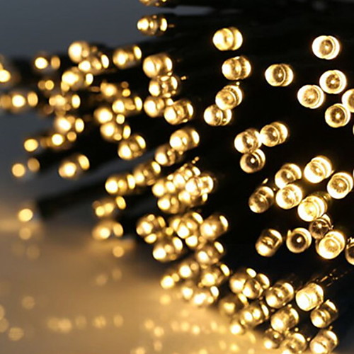 

20 м Гирлянды 100 светодиоды Разные цвета Работает от солнечной энергии / Декоративная Солнечная энергия 1 комплект