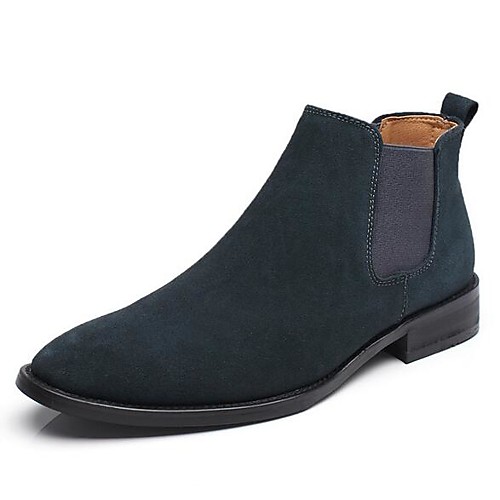 

Муж. Fashion Boots Кожа Наступила зима Ботинки Ботинки Черный / Бежевый / Серый