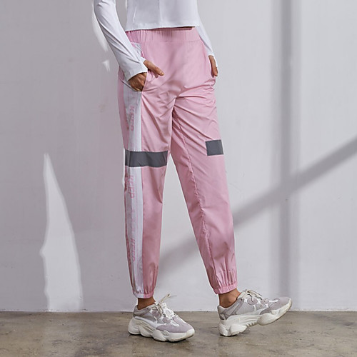 

Жен. Брюки-штаны Брюки для бега Виды спорта Контрастных цветов Эластан Брюки Нижняя часть Бег Фитнес Спортивная одежда Дышащий Быстровысыхающий Мягкий Впитывает пот и влагу Слабоэластичная