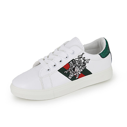 

Жен. Полиуретан Весна лето На каждый день Кеды На плоской подошве Круглый носок Красный / Зеленый