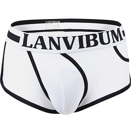 

Men's Basic Boxers Underwear - EU / US Size 1 Piece Low Waist Black White Blue M L XL