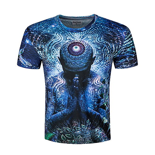 

Men's Daily Basic T-shirt - 3D Blue