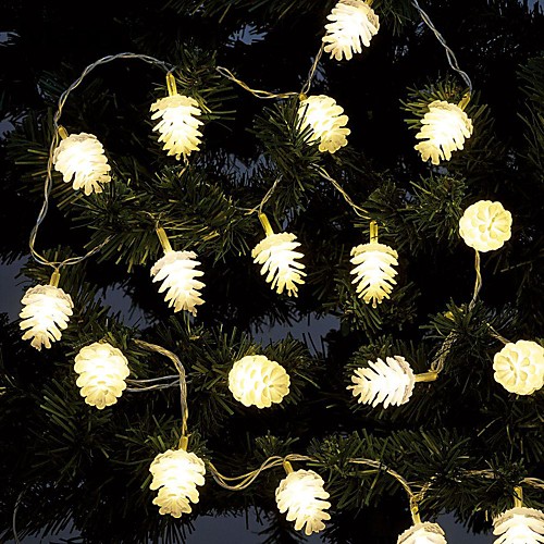 

1 set LED Lantern Solar Light String 20 Light Pinecone Outdoor Waterproof Light Night Light