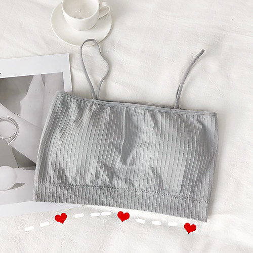 

Жен. Дамы С Х-образными бретелями С плотными чашечками Деми Бюстгальтер Черный Розовый Светло-серый