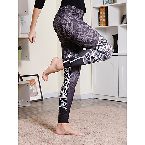 

Жен. Классический Леггинсы - С принтом Завышенная