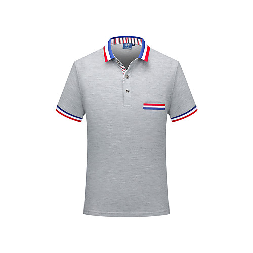 

Men's Solid Colored Polo - Cotton White / Black / Blue / Red / Yellow / Fuchsia / Orange / Green