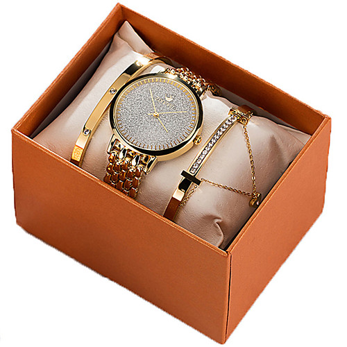 

Women's Quartz Watches New Arrival Fashion Gold Rose Gold Stainless Steel Japanese Quartz Rose Gold Gold Chronograph Cute New Design 30 m 1 set Analog Two Years Battery Life