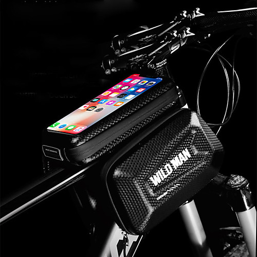 фото Сотовый телефон сумка бардачок на руль 6.2 дюймовый велоспорт для iphone 8 plus / 7 plus / 6s plus / 6 plus iphone x черный велосипедный спорт / велоспорт lightinthebox