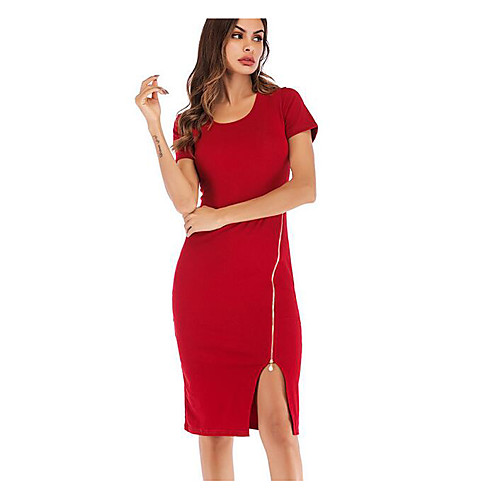 

Полиэфир Клубное платье Супер секси Однотонный Особые случаи С разрезами Комбинезоны для ночного клуба