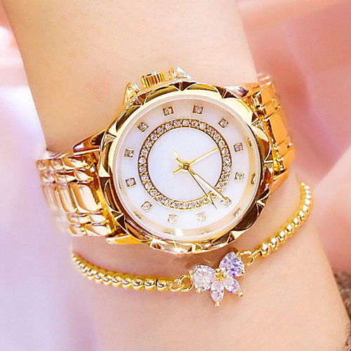 

Women's Quartz Watches Classic Fashion Silver Gold Rose Gold Stainless Steel Chinese Quartz Gold Silver Rose Gold Water Resistant / Waterproof Casual Watch Cool 30 m 1 pc Analog One Year Battery Life