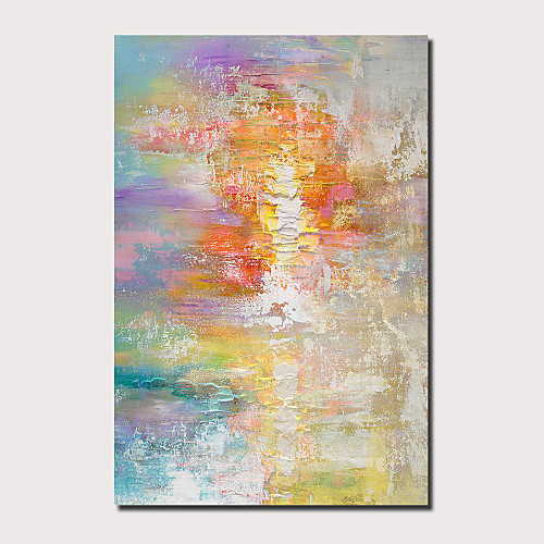 

Oil Painting Hand Painted - Abstract Landscape Comtemporary Modern Stretched Canvas