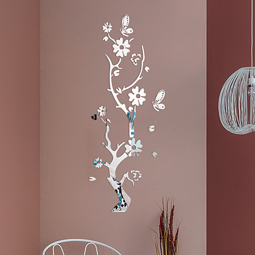 фото Декоративные наклейки на стены - 3d наклейки / зеркальные стикеры цветочные мотивы / ботанический / 3d спальня / офис Lightinthebox
