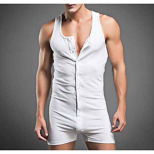 

Муж. Размер ЕС / США Белый Темно-серый Тонкие Комбинезоны Комбинезон-пижама, Однотонный M L XL