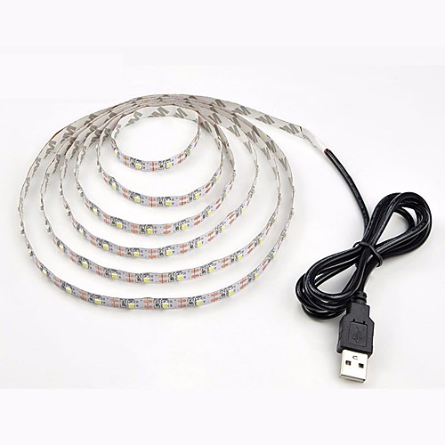 

0.5м Гибкие светодиодные ленты 60 светодиоды SMD2835 Холодный белый Для вечеринок / Декоративная 5 V / Работает от USB 1 комплект