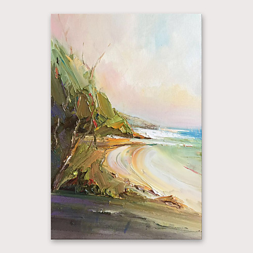 

Oil Painting Hand Painted - Abstract Modern Stretched Canvas