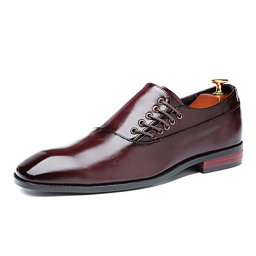 

Men's Formal Shoes Faux Leather Spring & Summer / Fall & Winter Business / Classic Oxfords Breathable Gradient Black / Yellow / Burgundy / Party & Evening