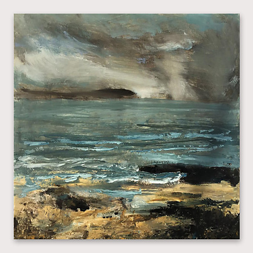 

Oil Painting Hand Painted - Abstract Modern Stretched Canvas