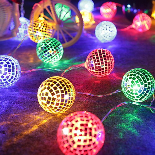 

3M Гирлянды 20 светодиоды Разные цвета Декоративная Аккумуляторы AA 1 комплект