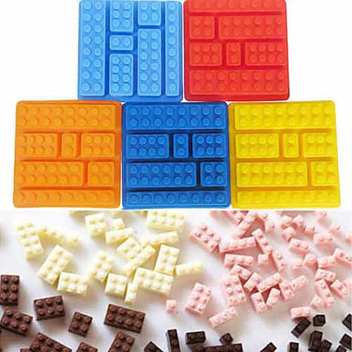 

7 Grid Brick Square Ice Mold Chocolate Cake Mold Building Blocks Assorted Color
