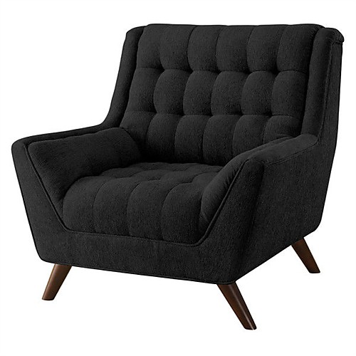 

современное классическое черное кресло в стиле середины века