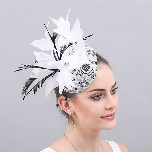 

Кружево / Перья Fascinators / Цветы / Аксессуары для волос с Пух / Цветы 1 Вечеринка / ужин / на открытом воздухе Заставка